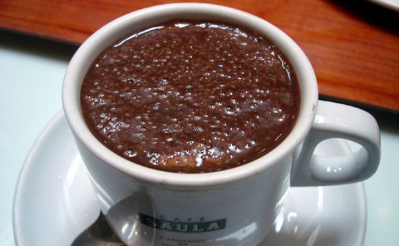 Spanish hot chocolate is the richest and almost gloppily tasty beverage ever