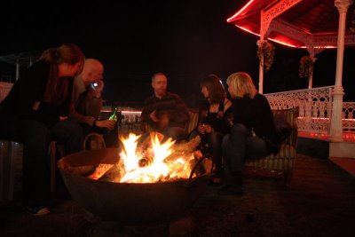 enjoying a night out in under the stars is a nice way to end the summer