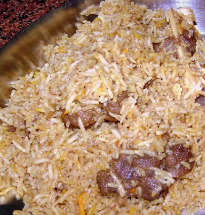 Indian Steamed Rice and Lamb Indian Steamed Rice and Lamb picture