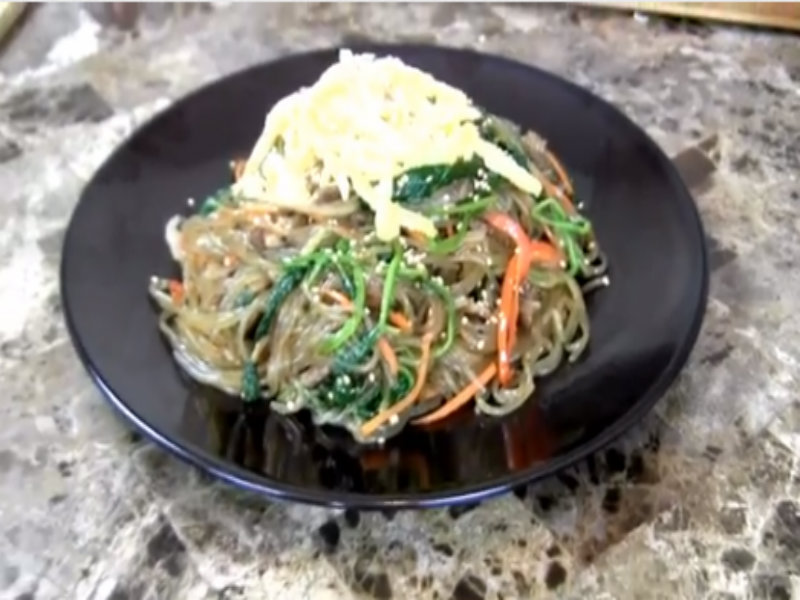 Japchae - Korean Stir-fried Noodles Japchae - Korean Stir-fried Noodles picture