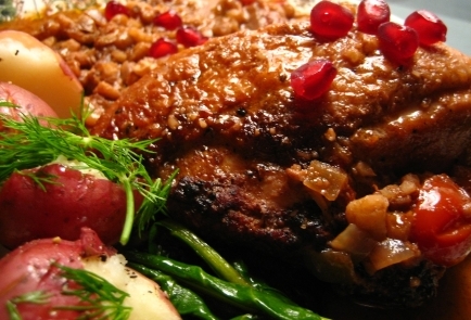 Jewish Honey Roasted Pomegranate Chicken Jewish Honey Roasted Pomegranate Chicken picture