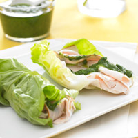 Turkey-Pesto Lettuce Roll-Ups Turkey-Pesto Lettuce Roll-Ups picture