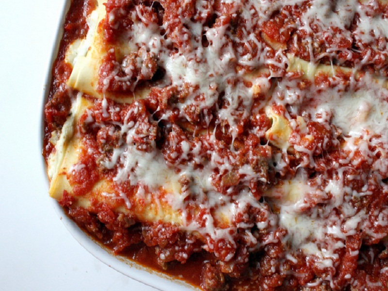 Lamb And Spinach Manicotti Lamb And Spinach Manicotti picture