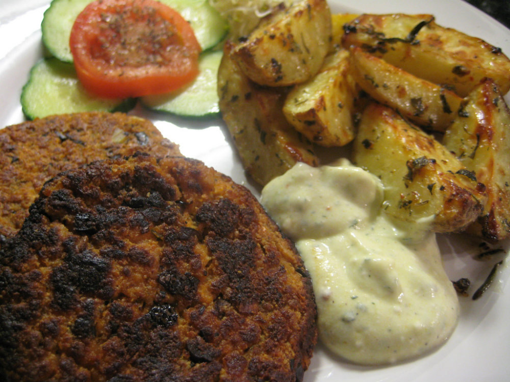 Lamb Patties with Garlic Basil Butter Lamb Patties with Garlic Basil Butter picture