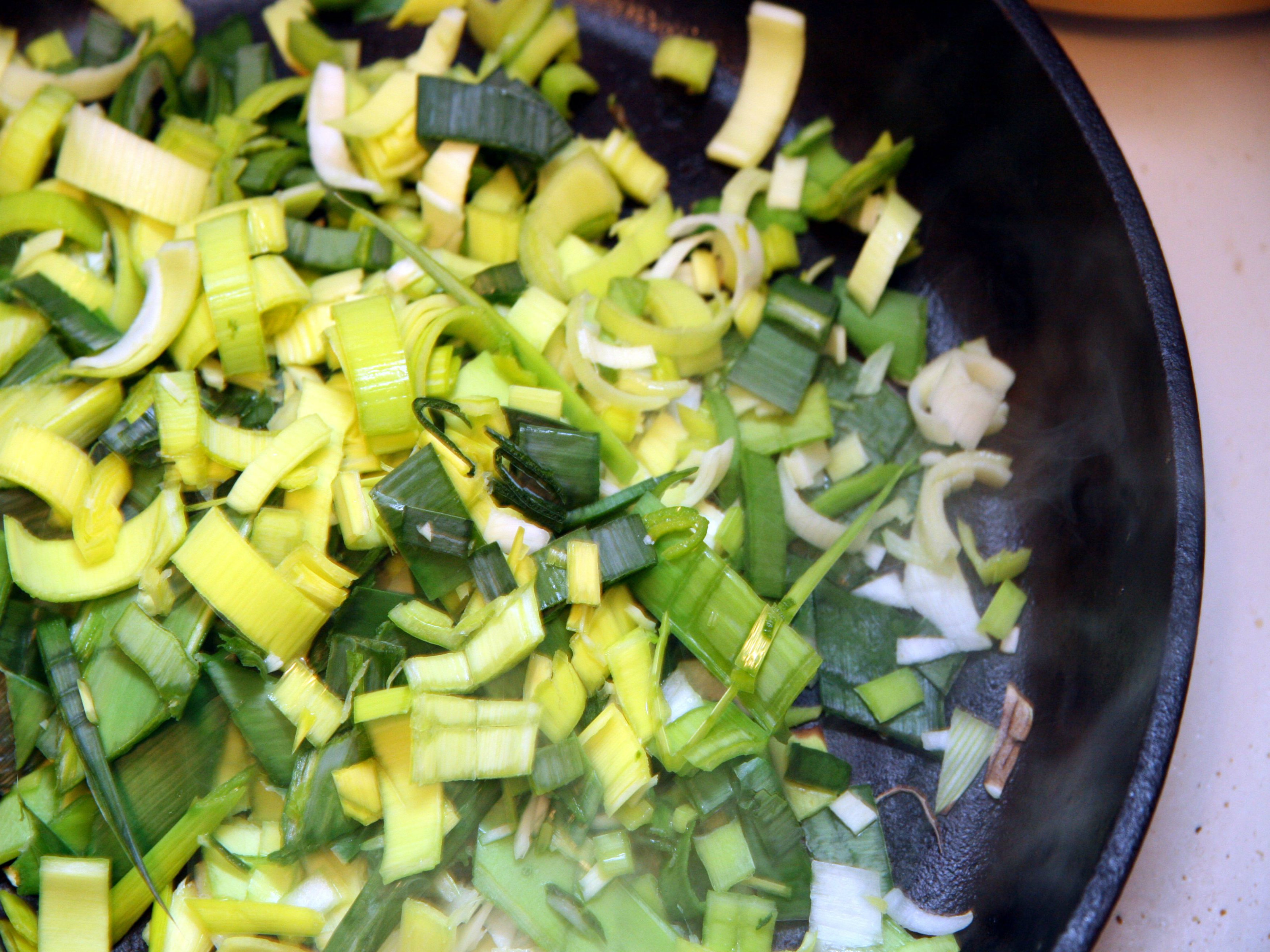 Leek And Cream Filling For Omelette Leek And Cream Filling For Omelette picture