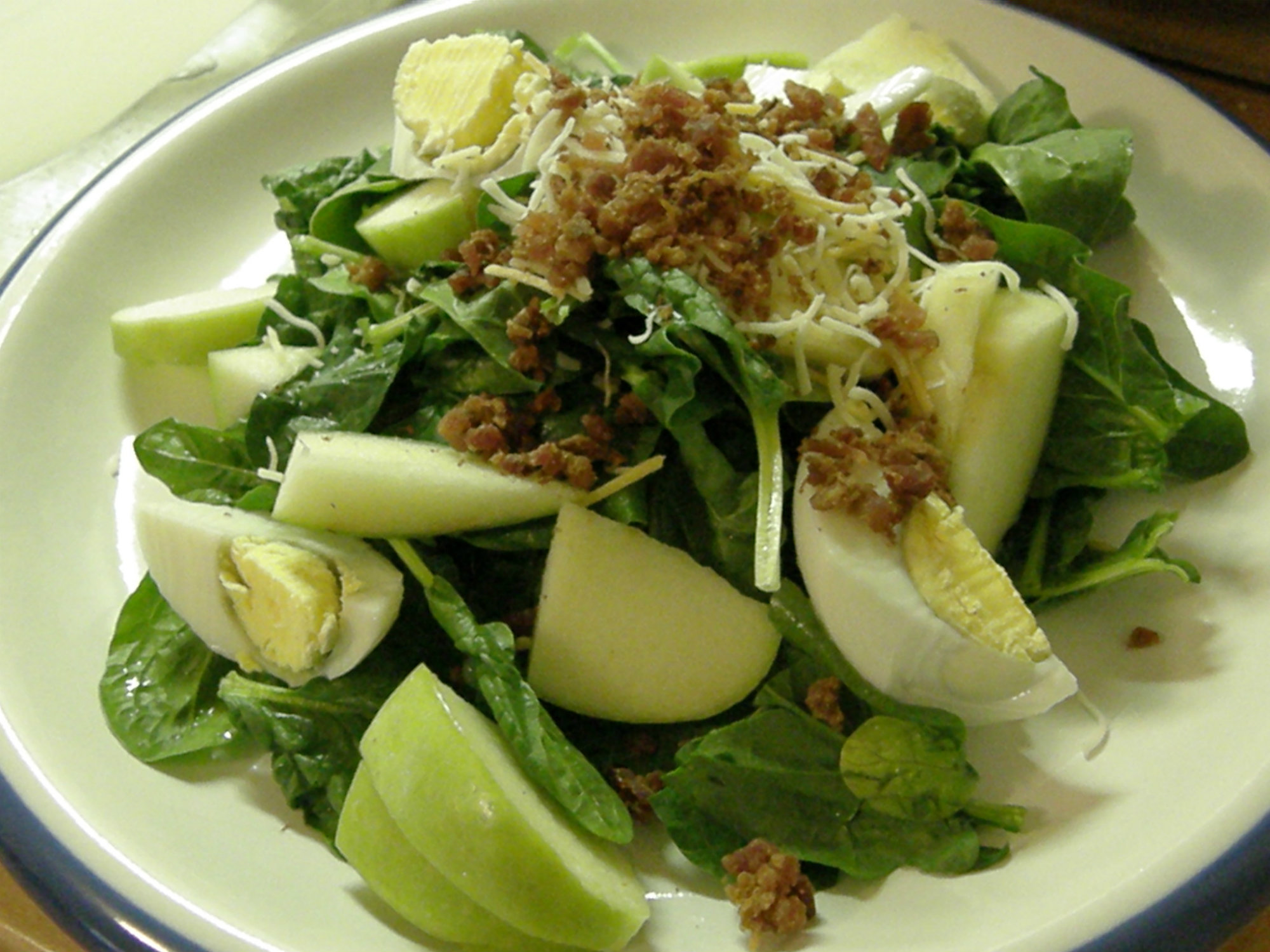 Lemon And Bacon Spinach Salad Lemon And Bacon Spinach Salad picture