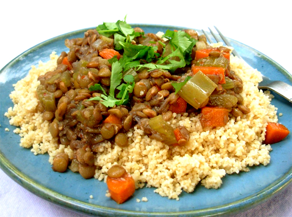 Lentil Stew Over Couscous Lentil Stew Over Couscous picture