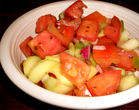 Marinated Tomatoes And Cucumbers Marinated Tomatoes And Cucumbers picture