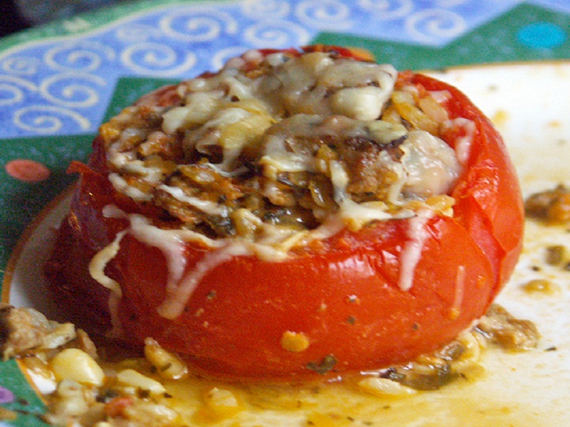 Meat Filled Tomatoes Meat Filled Tomatoes picture