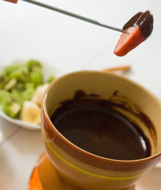 Milk Chocolate Fondue Milk Chocolate Fondue picture
