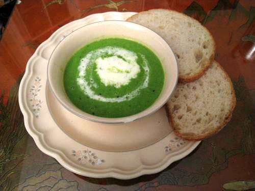 Minted Cream Of Pea Soup Minted Cream Of Pea Soup picture