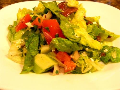 Mixed Greens And Tomatoes With Anchovy Dressing Mixed Greens And Tomatoes With Anchovy Dressing picture