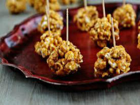 Molasses Popcorn Balls Molasses Popcorn Balls picture