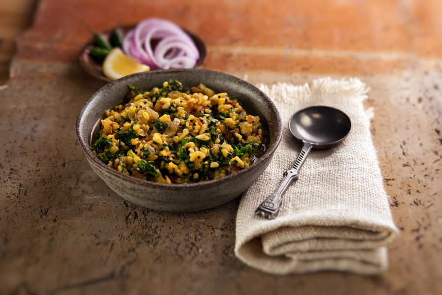 Yellow Mung Beans with Spinach – Dal Palak Yellow Mung Beans with Spinach – Dal Palak picture