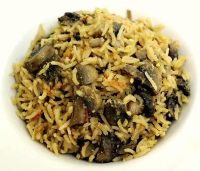 Mushroom Asparagus Stirred Rice Mushroom Asparagus Stirred Rice picture