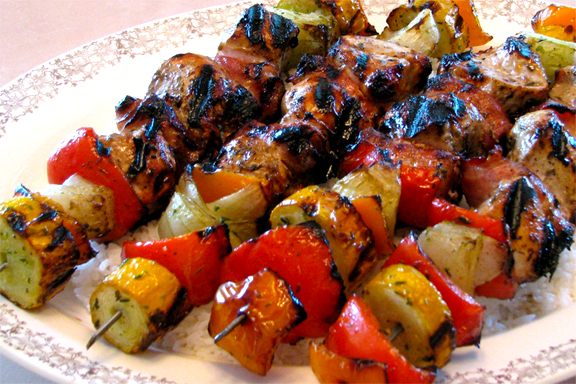 Monterey Mushrooms Rosemary Chicken Kabobs Monterey Mushrooms Rosemary Chicken Kabobs picture