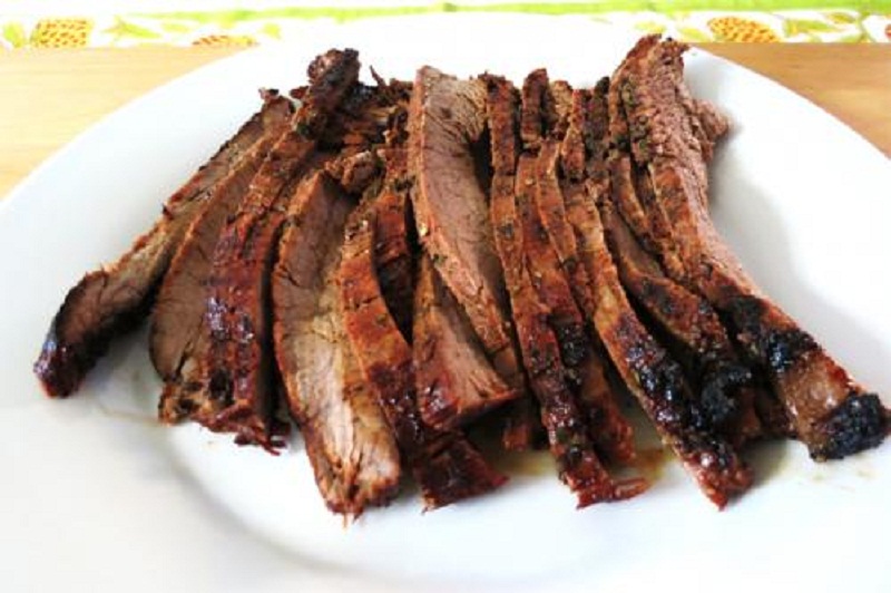 Mustard Coated Flank Steak Mustard Coated Flank Steak picture