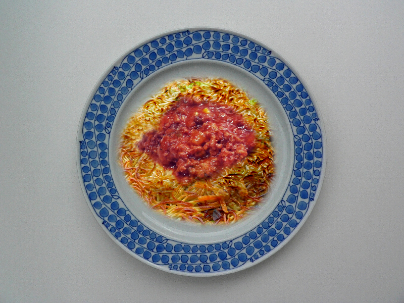 Noodle Pancakes With Meat Sauce Noodle Pancakes With Meat Sauce picture