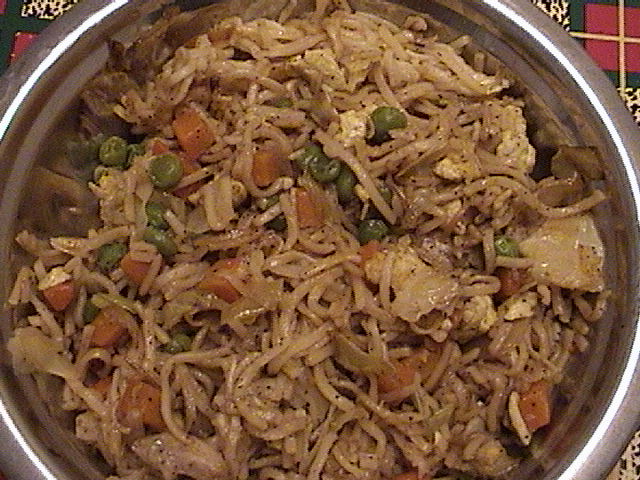 Egg vegetable noodles Egg vegetable noodles picture