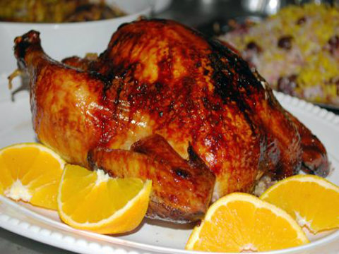Orange Glazed Chickens Orange Glazed Chickens picture