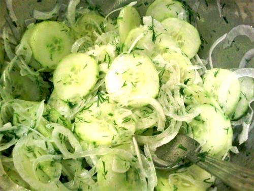 Onion Cucumber Salad Onion Cucumber Salad picture