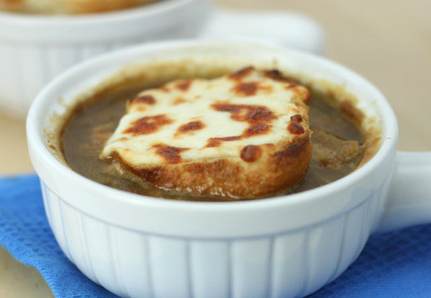 Onion Soup With French Bread Onion Soup With French Bread picture