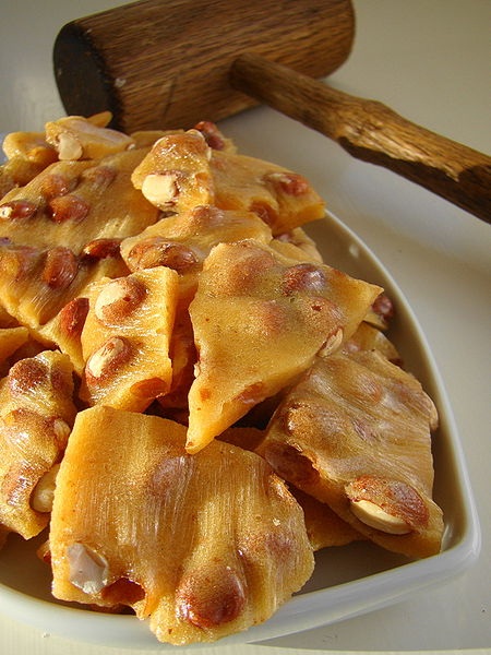 Orange Peanut Brittle Orange Peanut Brittle picture