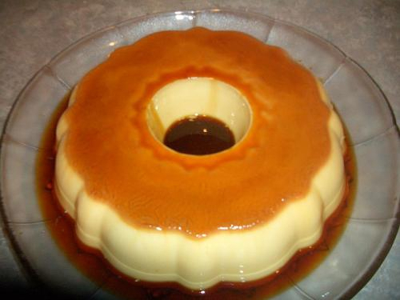 Orange Flan with Chocolate Grand Marnier Sauce Orange Flan with Chocolate Grand Marnier Sauce picture