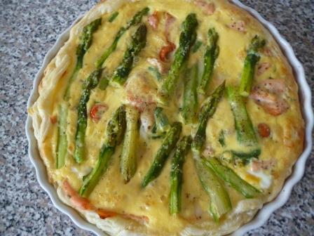 Smoked Salmon and Asparagus Quiche Smoked Salmon and Asparagus Quiche picture