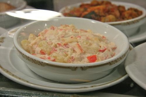 Papaya and Crab Salad Papaya and Crab Salad picture