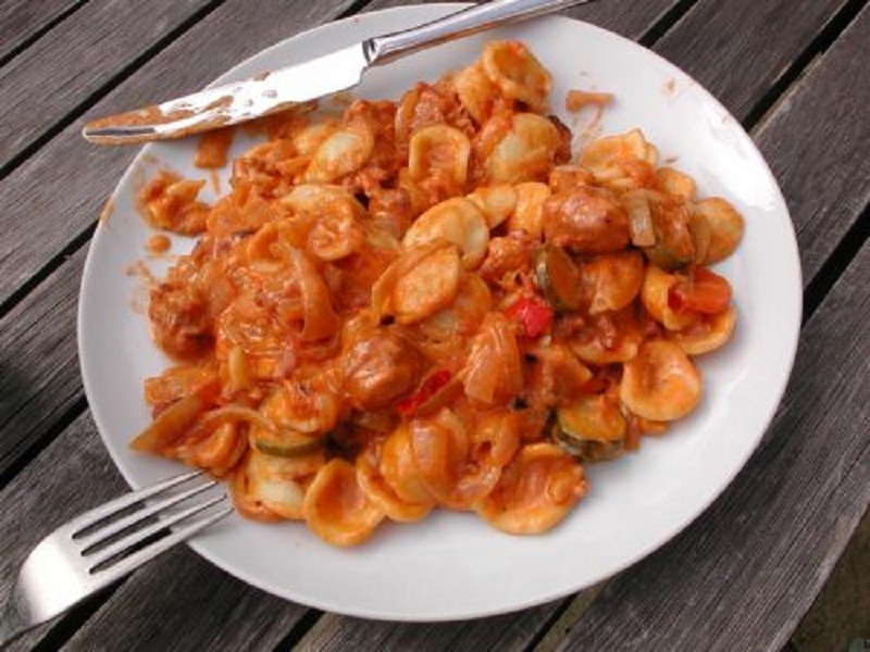 Pasta Salad with Roasted Peppers and Onions Pasta Salad with Roasted Peppers and Onions picture
