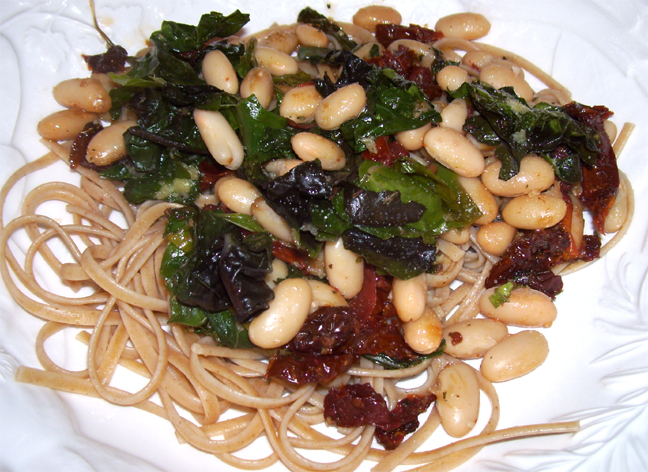 Pasta With Beans And Sun Dried Tomatoes Pasta With Beans And Sun Dried Tomatoes picture