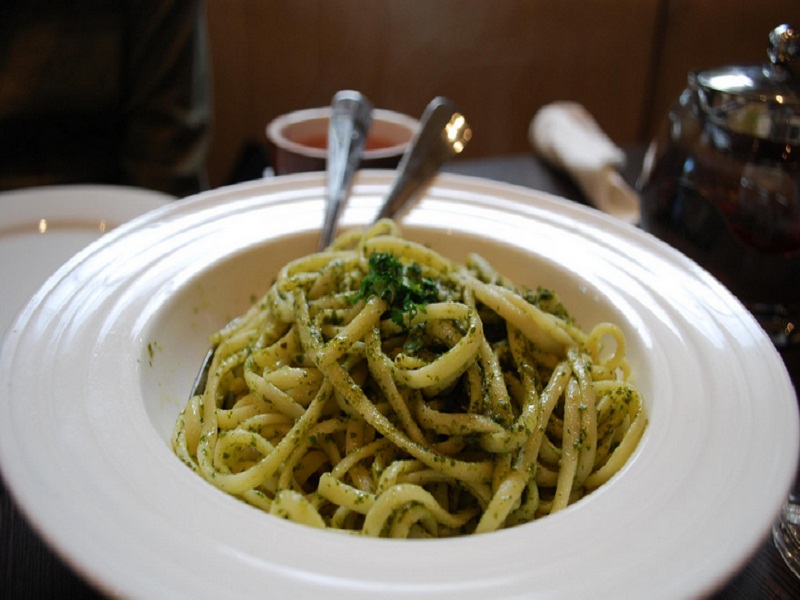 Pasta with Parsley and Garlic in Olive Oil Pasta with Parsley and Garlic in Olive Oil picture