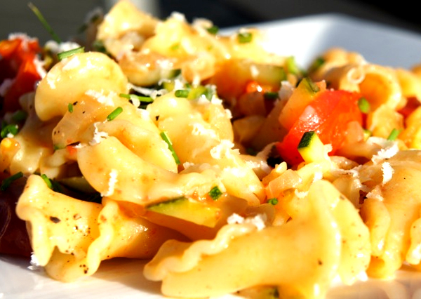 Pasta with Zucchini and Tomato Sauce Pasta with Zucchini and Tomato Sauce picture