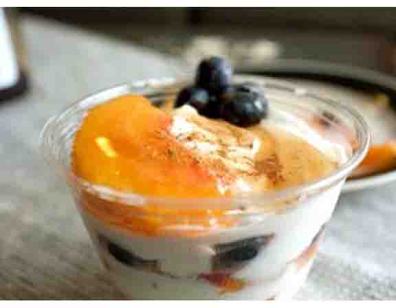 Peach And Blueberry Cream Parfaits Peach And Blueberry Cream Parfaits picture