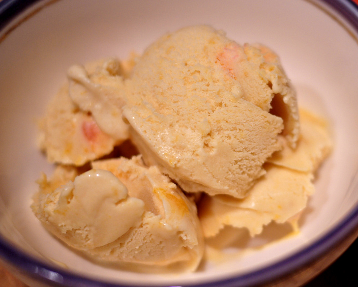 Peach Ice Cream Peach Ice Cream picture