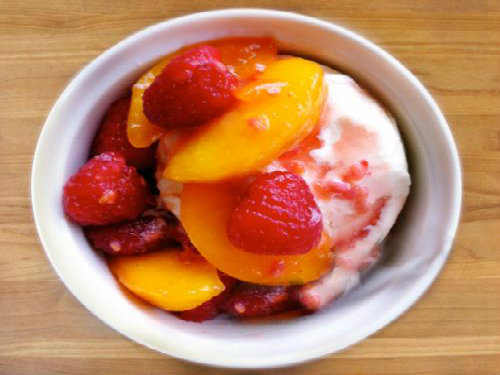 Microwave Peach Melba Microwave Peach Melba picture