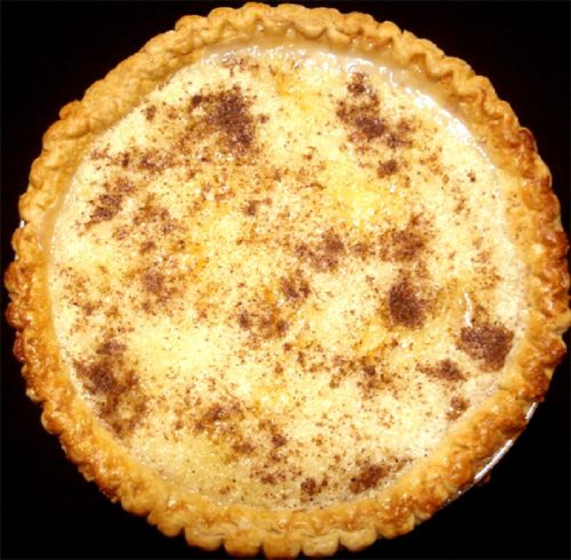 Peach Pineapple Custard Pie Peach Pineapple Custard Pie picture