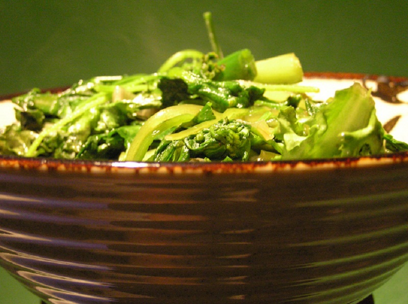 Peas and Lettuce Saute Peas and Lettuce Saute picture