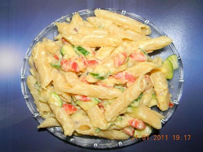 Penne Primavera With Sun-Dried Tomato Sauce Penne Primavera With Sun-Dried Tomato Sauce picture