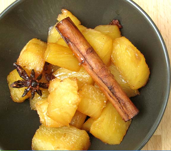 Pineapple In Brown Sugar Rum Syrup Pineapple In Brown Sugar Rum Syrup picture