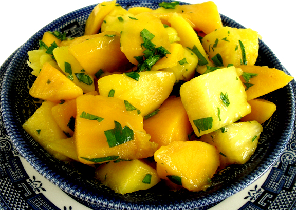 Cantaloupe, Pineapple And Mango Salad Cantaloupe, Pineapple And Mango Salad picture