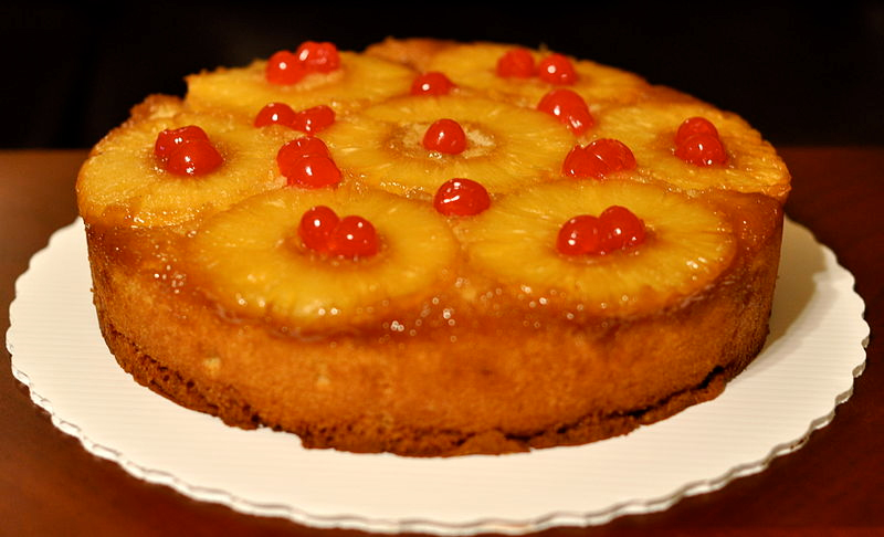 Pineapple Upside Down Cake Bottom Pineapple Upside Down Cake Bottom picture