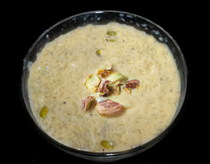 Pistachio Topped Kheer Pistachio Topped Kheer picture