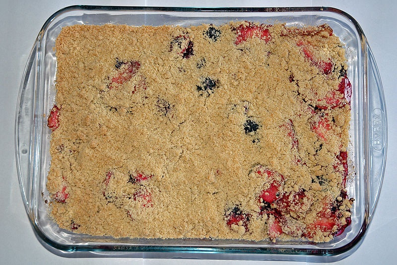 Plum Crumble Slice Plum Crumble Slice picture