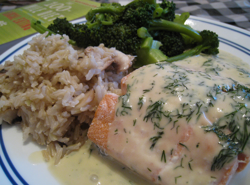 Poached Salmon With Tarragon Cream Sauce Poached Salmon With Tarragon Cream Sauce picture