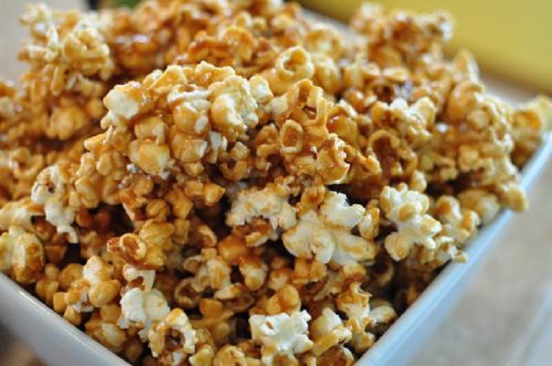 Popcorn Peanut Brittle Popcorn Peanut Brittle picture