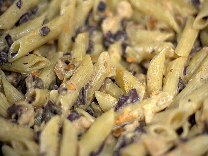 Porcini Mushroom Penne Rigate With Garlic Butter Sauce Porcini Mushroom Penne Rigate With Garlic Butter Sauce picture