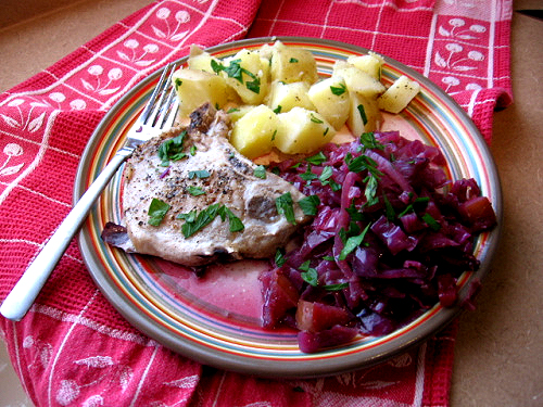 Pork With Red Cabbage Pork With Red Cabbage picture