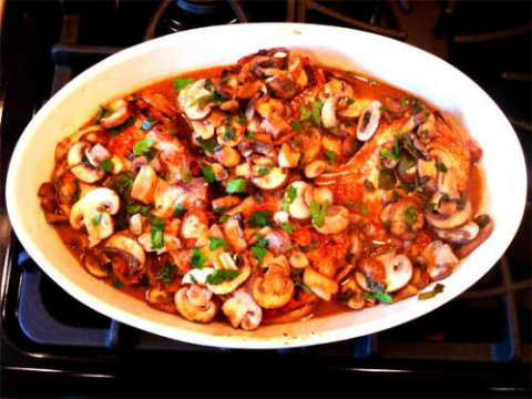 Pork or Veal Chops Napoli Pork or Veal Chops Napoli picture